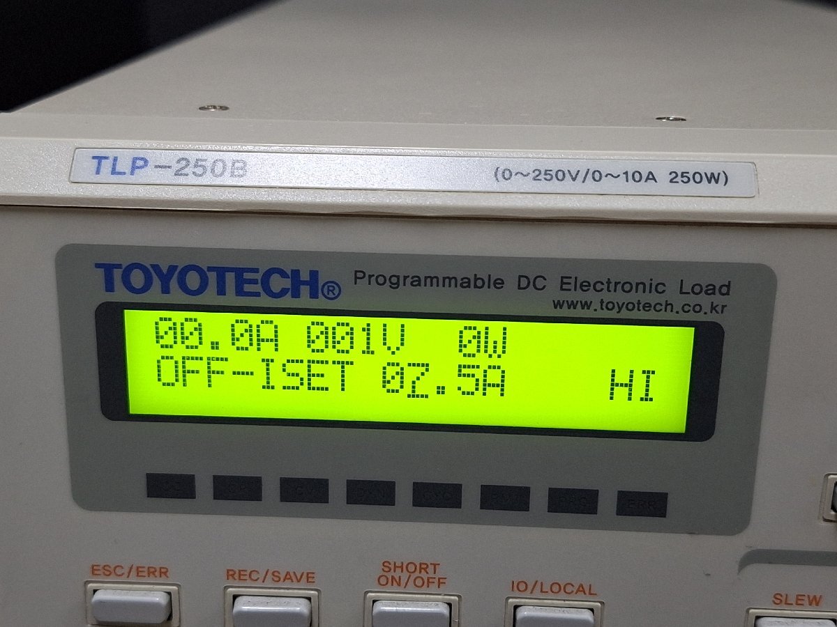 TOYOTECH TLP-250B Programmable DC Electronic Load [j1196303689]
