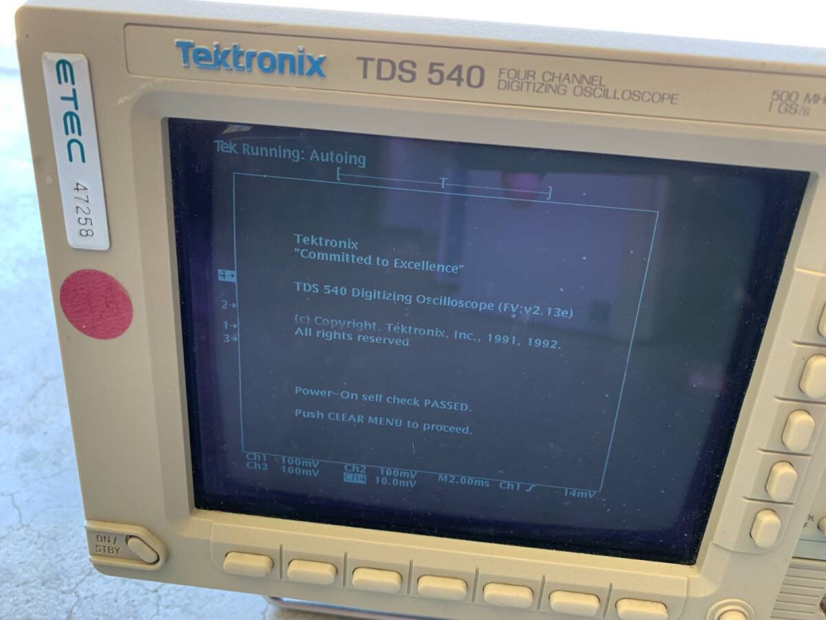 TEKTRONIX TDS 540 Four Channel Digitising Oscilloscope [j1196588601]