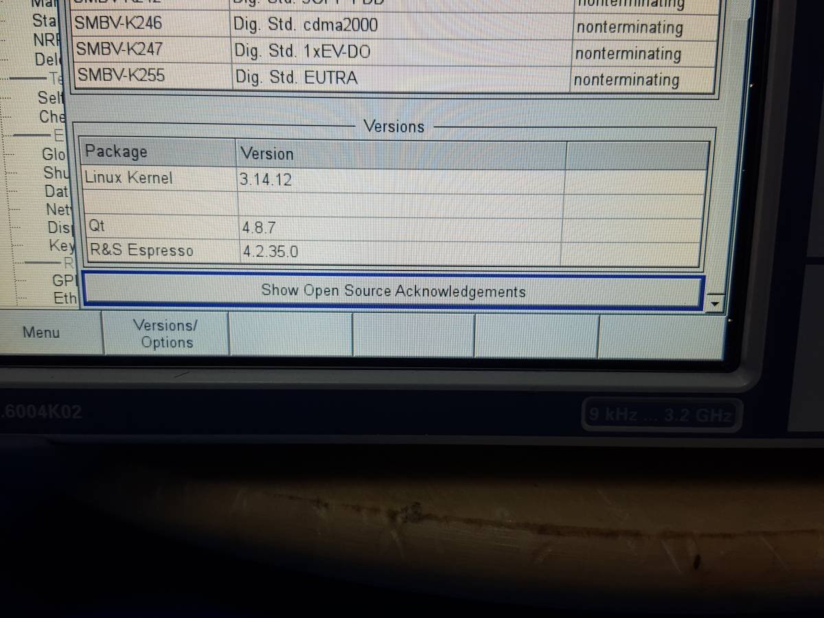 NBC R&S SMBV100A Vector Signal Generator 9kHz to 3.2GHz [q1196891216]