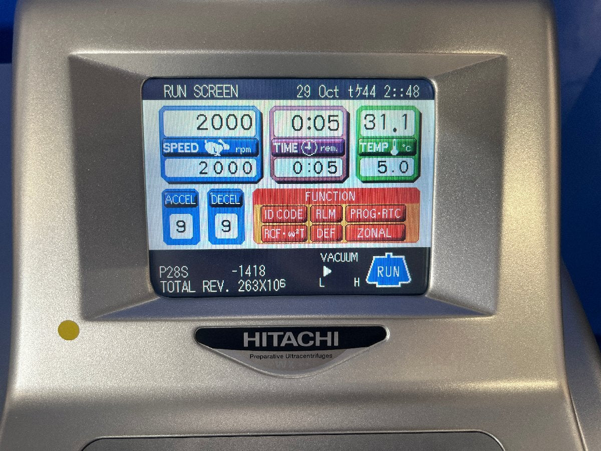 Hitachi Koki CP80WX Ultracentrifuge with Swing Rotor [f1196906605]