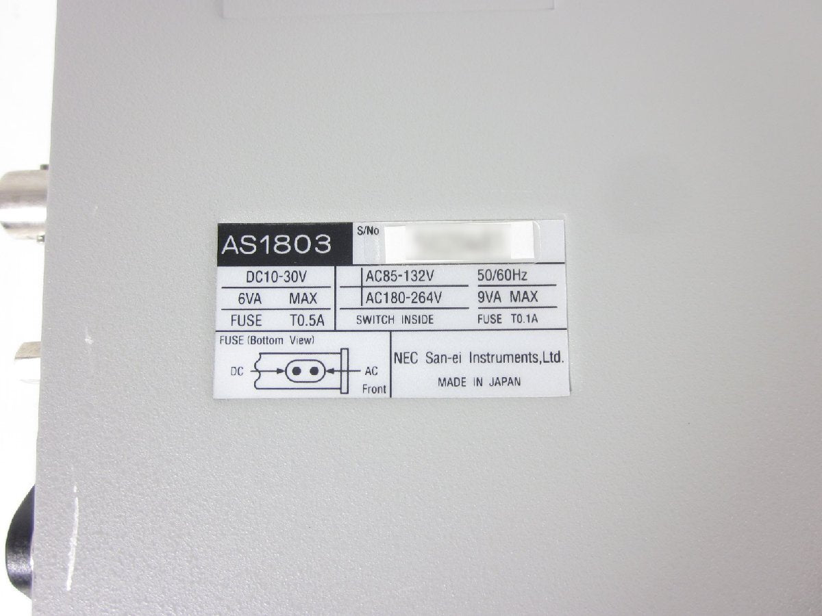 NEC Sanei Avio AS1803 Strain Amplifier Signal Conditioner 1ch [n1197131136]
