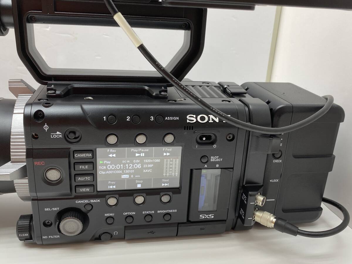 Sony PMW-F55 CineAlta 4K Camera with DVF-L700 Viewfinder and AC-DN10 Adapter [q1197476801]