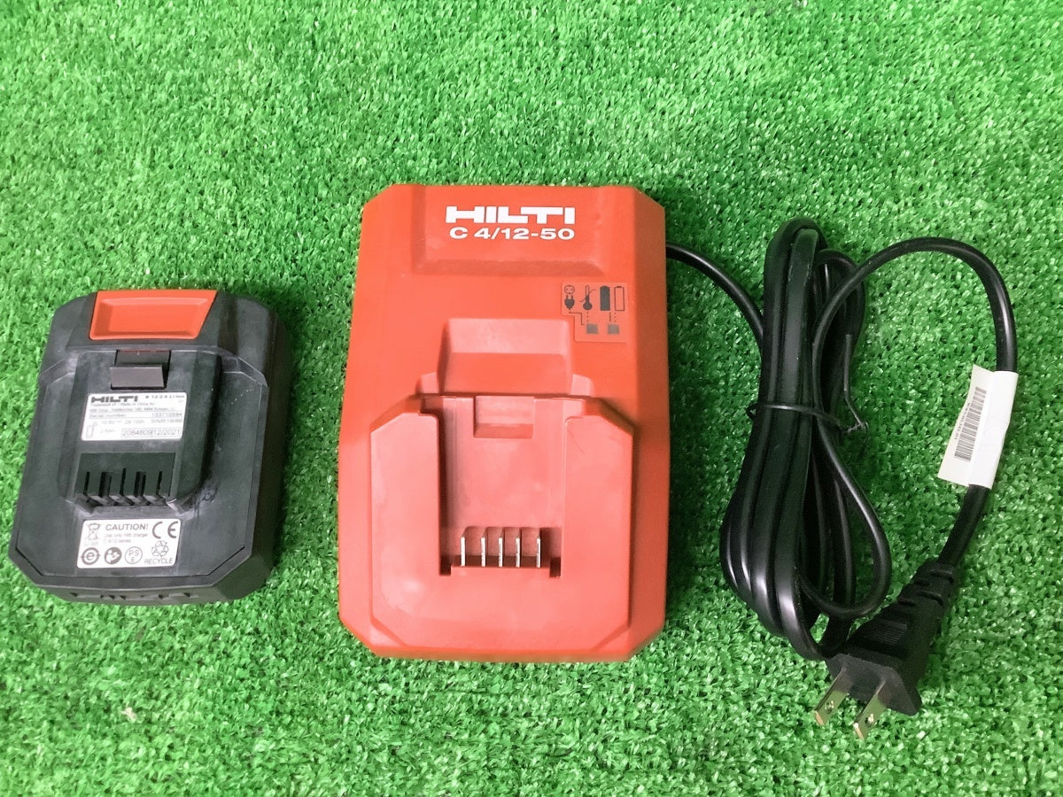 HILTI PR2-HS A12 Outdoor Rotating Laser Level Set with Light Receiver, Battery, and Charger [d1198590237]