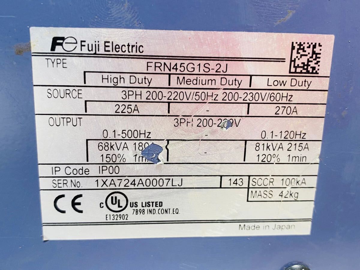 FUJI ELECTRONIC FRN45G1S-2J Inverter [b1198749398]