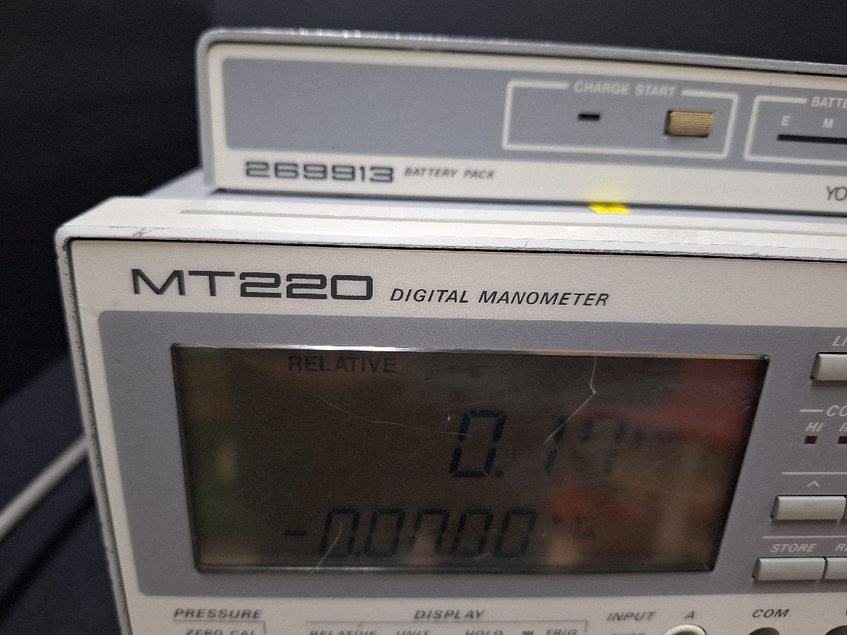 Yokogawa MT220 Digital Manometer with Battery Pack 767306-U1-C1-P1-M/DA/7N [k1199807415]