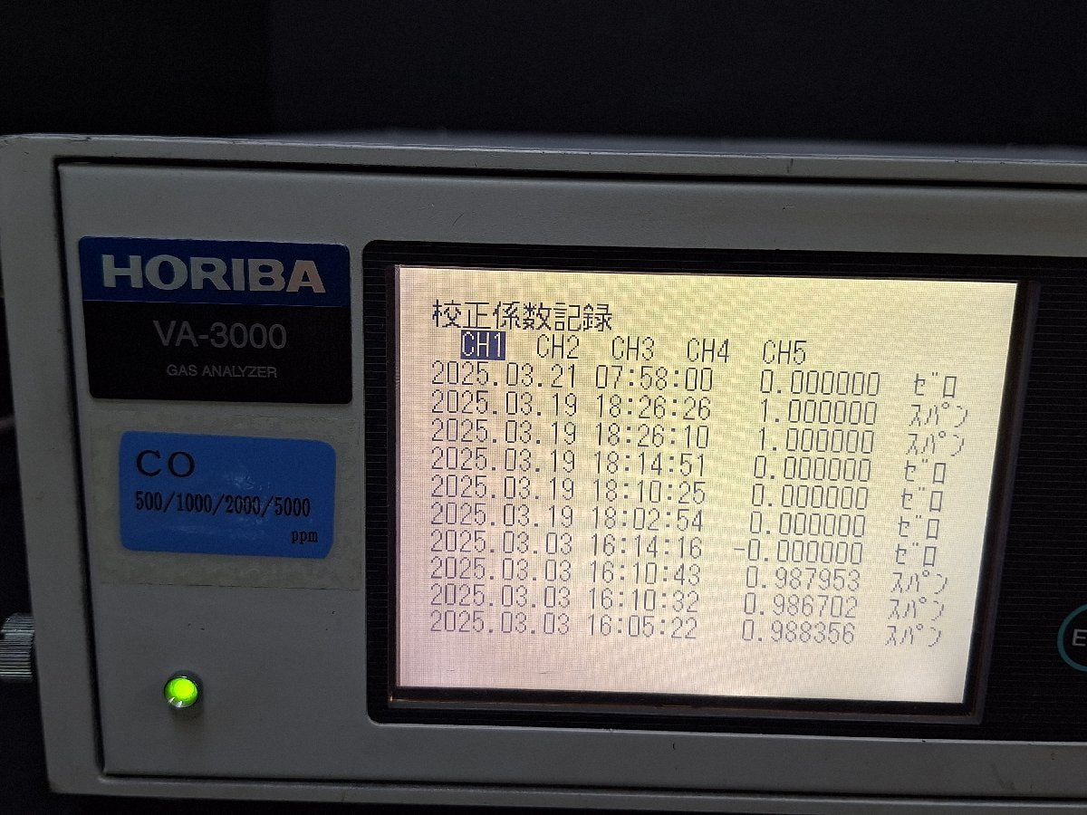 Horiba VA-3001 VA-3001CO CO Gas Analyzer (as-is) [r1200518092]