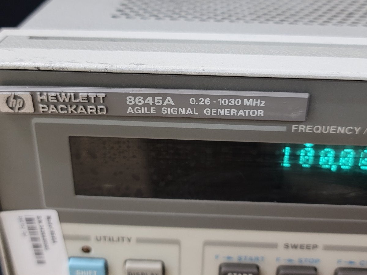 HP 8645A Frequency-Agile Signal Generator 0.26-1030MHz [j1201602517]