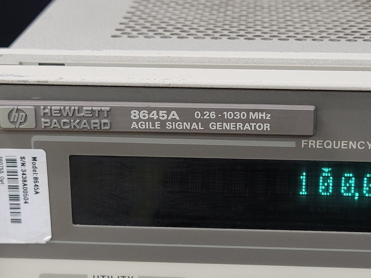 HP 8645A Frequency-Agile Signal Generator 0.26-1030MHz [u1201633235]