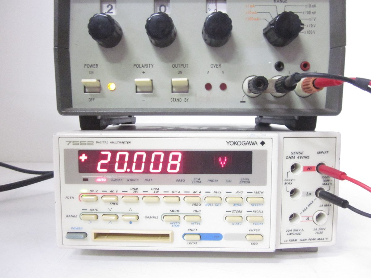 Yokogawa Electric 7552 Digital Multimeter 5.5 Digits 4-Wire Resistance Measurement [p1202105672]