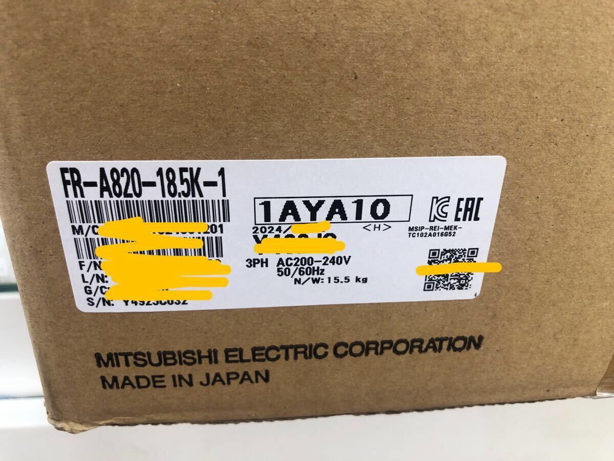 Mitsubishi Electric FR-A820-18.5K-1 Genuine Operation [p1202375189]