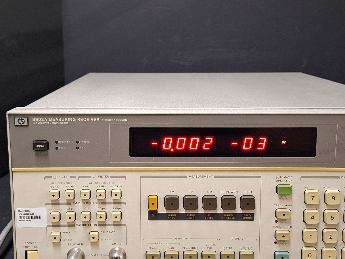 HP 8902A Measuring Receiver 150kHz-1.3GHz [s1203766992]