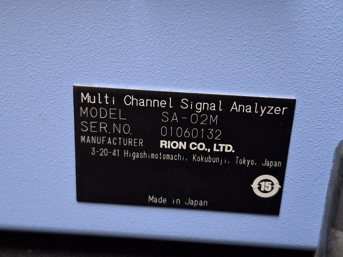 RION SA-02M Multi-channel Analysis Processor 16ch 40kHz Signal Analyzer [q1203772939]