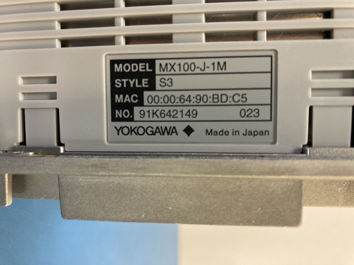 Yokogawa MX100-J-1M Data Acquisition Unit [r1203978155]