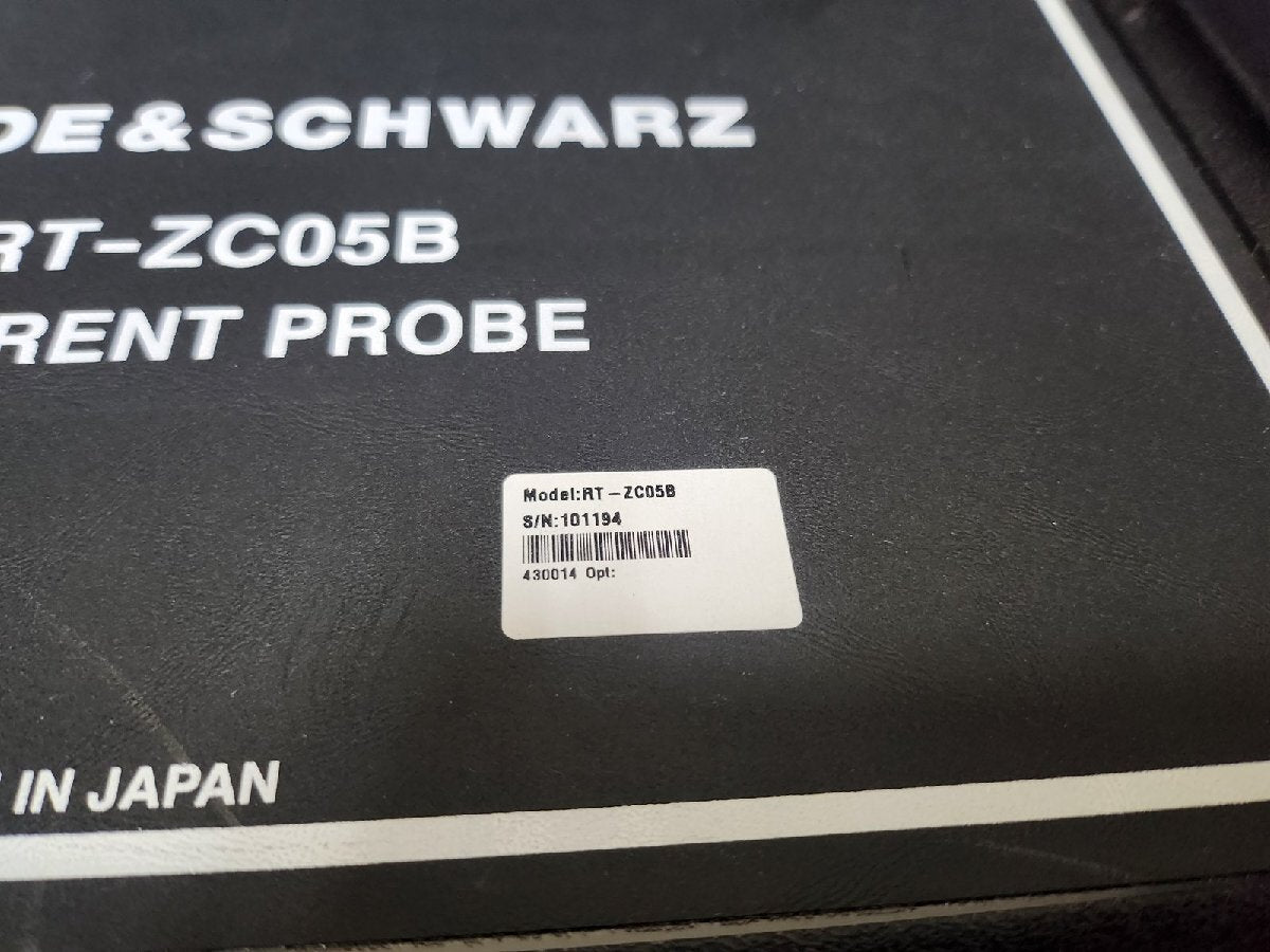 Rohde & Schwarz RT-ZC05B Current Probe 2MHz [d1204037325]