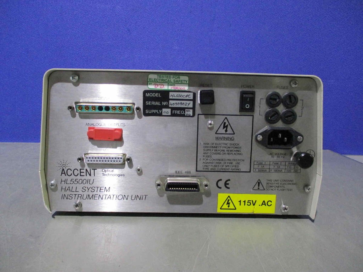 ACCENT HL5500PC Hall System Instrumentation Unit [n1204405525]