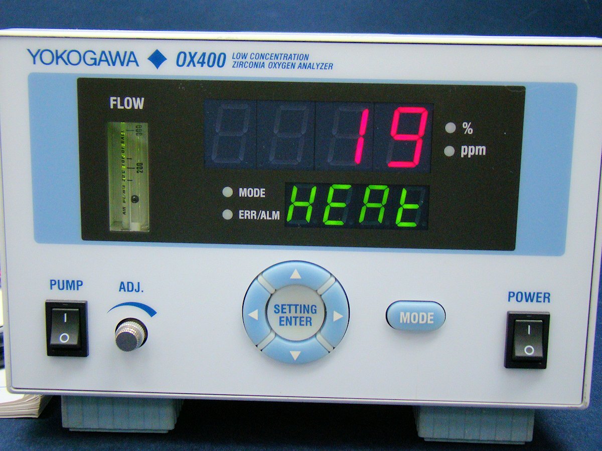 Yokogawa OX400 Oxygen Analyzer 0-10 ppm O2 to 0-100 vol% O2 [m1204733744]
