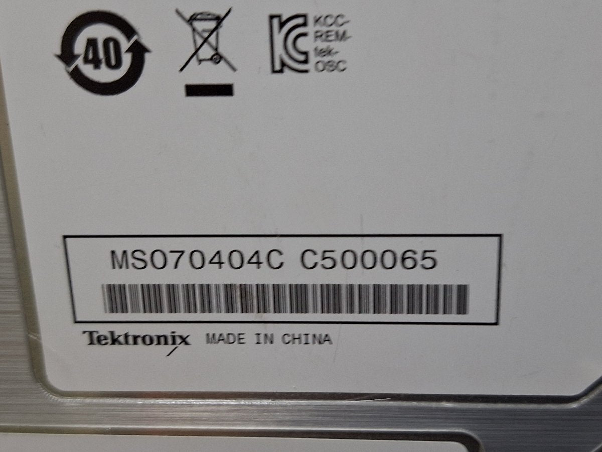 Tektronix MSO70404C Mixed Signal Oscilloscope 4GHz 25GS/s 4CH [j1204780906]