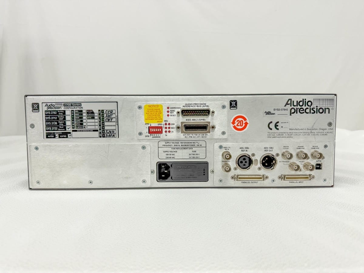 Audio Precision SYS-2722 Audio Analyzer [f1204998693]