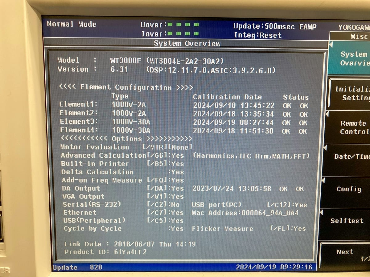 Yokogawa WT3000E Precision Power Analyzer [v1205147082]