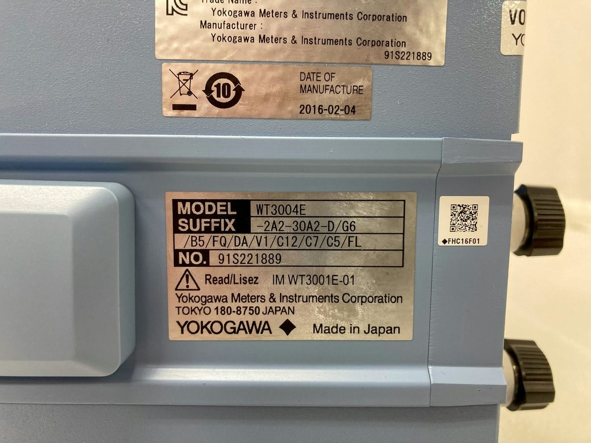 Yokogawa WT3000E Precision Power Analyzer [v1205147082]