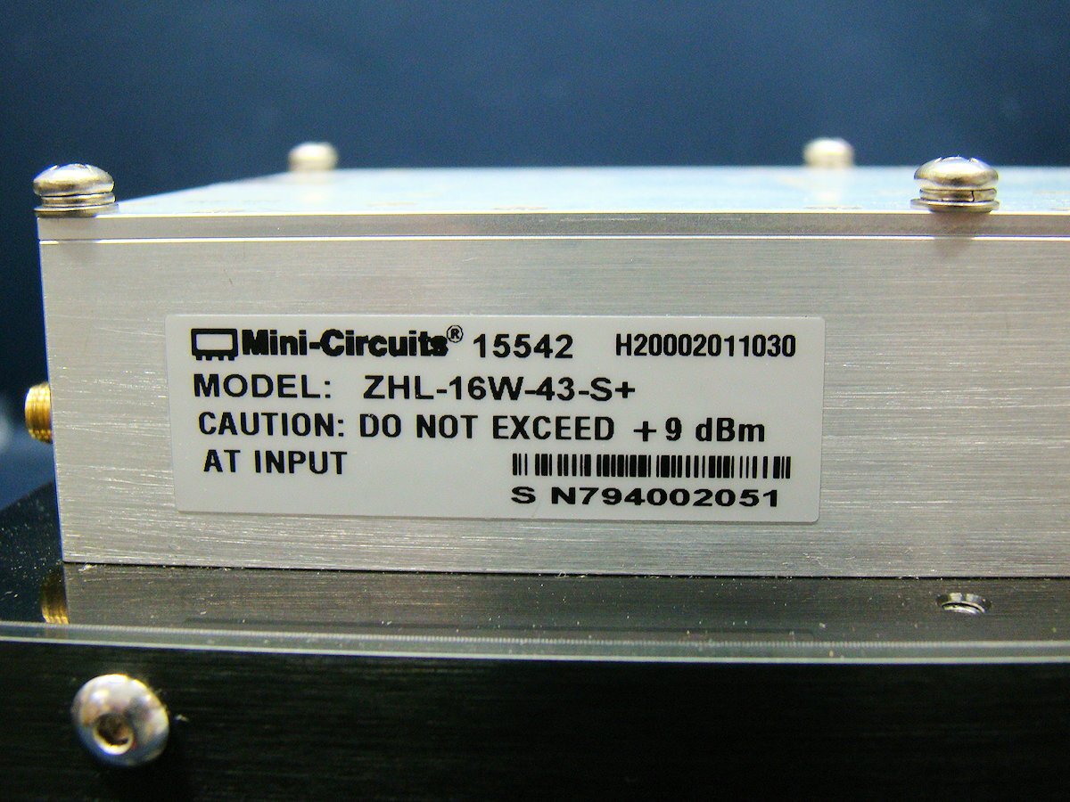 Mini-Circuits ZHL-16W-43-S+ RF High Power Amplifier 1.8-4GHz [r1205146339]