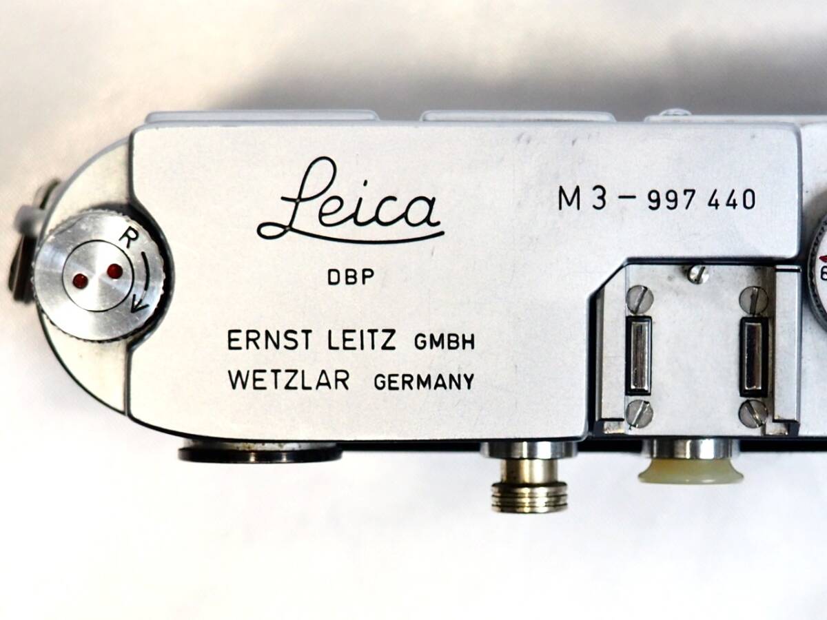 Leica M3 Rangefinder Film Camera Silver 990000 Series [l1205292317]