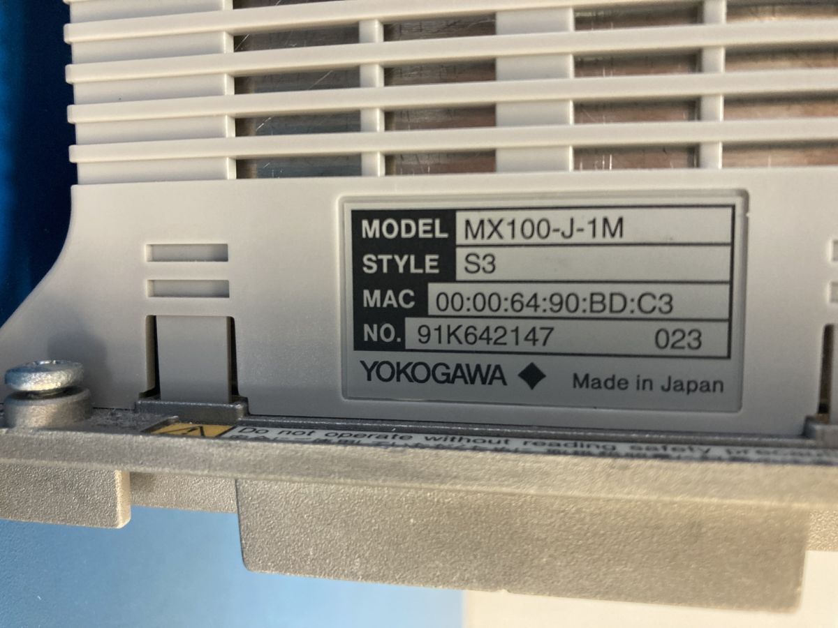 Yokogawa Electric MX100-J-1M Data Acquisition Unit [t1205512104]