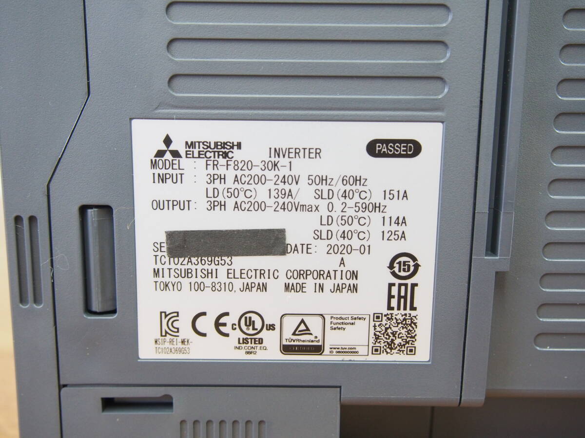 MITSUBISHI ELECTRIC FR-F820-30K-1 Inverter [m1207513938]