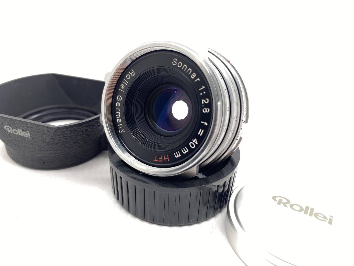 [Good condition, working item, practical optical item] Rollei Sonnar HFT 40mm F2.8 Leica L39 Screw Mount Lens w/ M Mount Adapter,Ho of [1208055061]