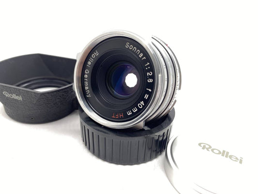 [Good condition, working item, practical optical item] Rollei Sonnar HFT 40mm F2.8 Leica L39 Screw Mount Lens w/ M Mount Adapter,Ho of [1208055061]