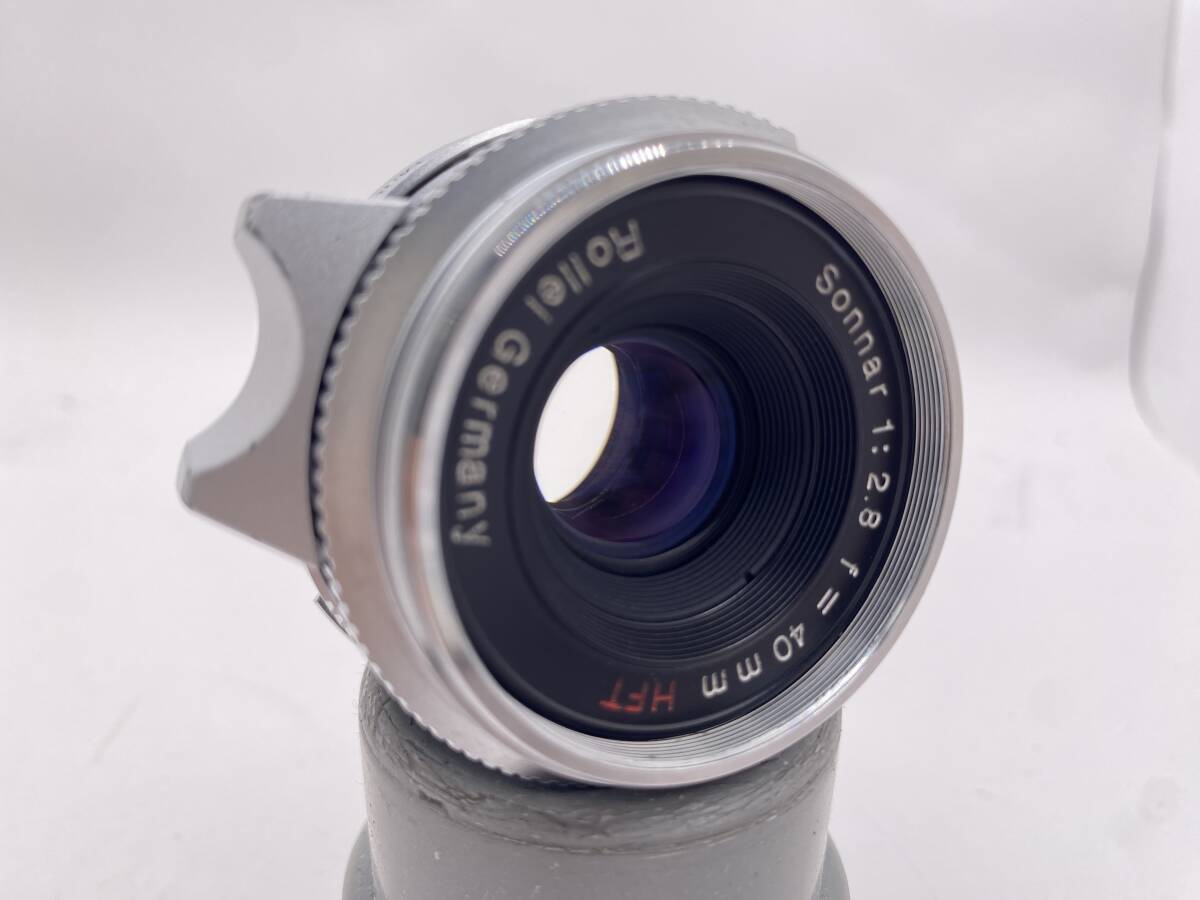 [Good condition, working item, practical optical item] Rollei Sonnar HFT 40mm F2.8 Leica L39 Screw Mount Lens w/ M Mount Adapter,Ho of [1208055061]
