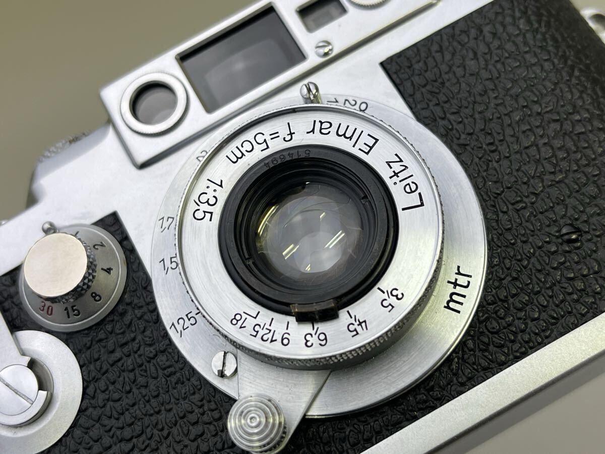 [Good Condition] Leica Ⅲg 3G Barnack Lens Leitz Elmar f=5cm 1:3.5 Leitz Elmar [b1209784965]
