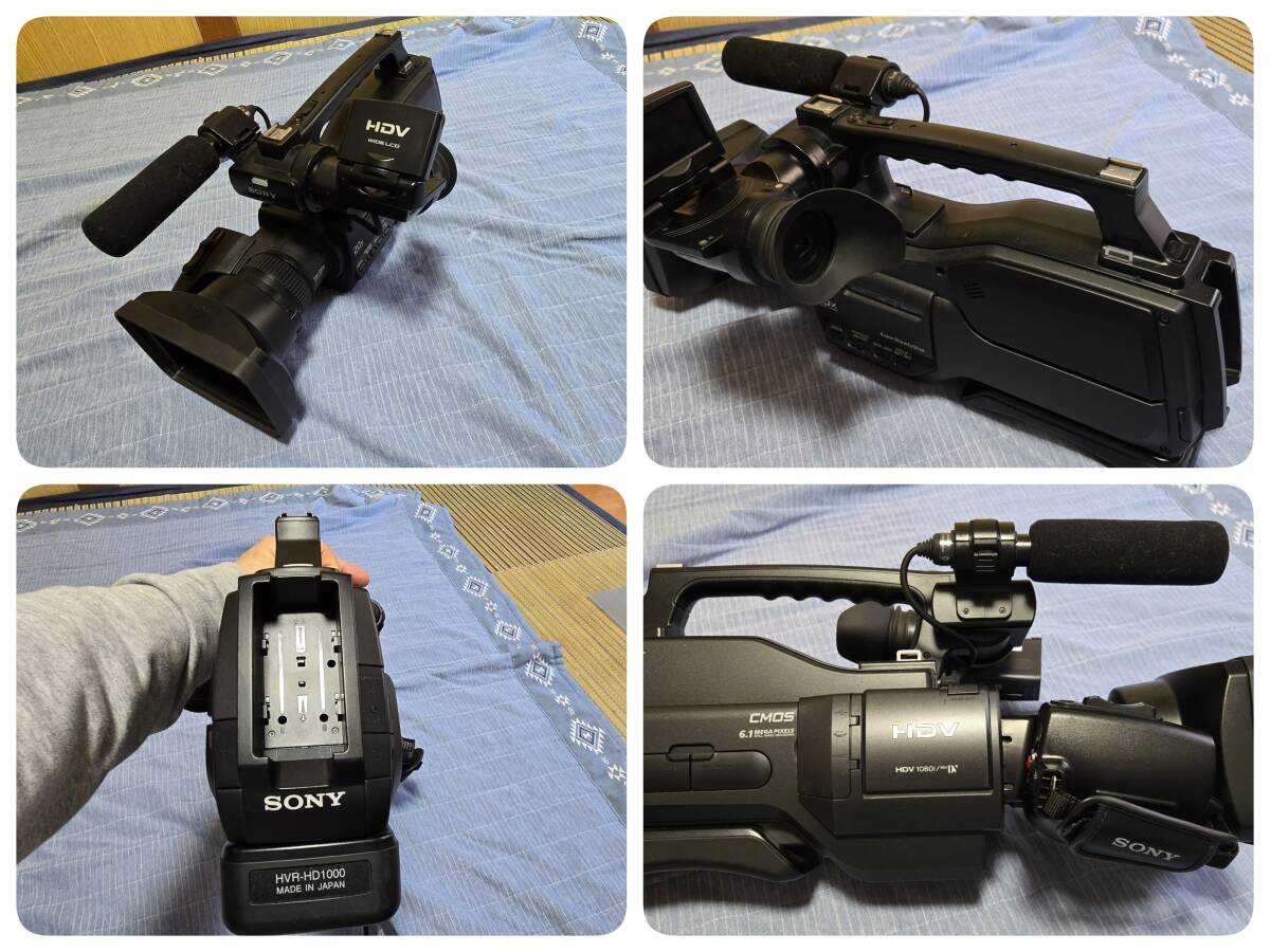 SONY HVR-HD1000J Camcorder + Wide Control Lens + Battery + Charger + DVCAM Tape + Tripod [l1209807703]