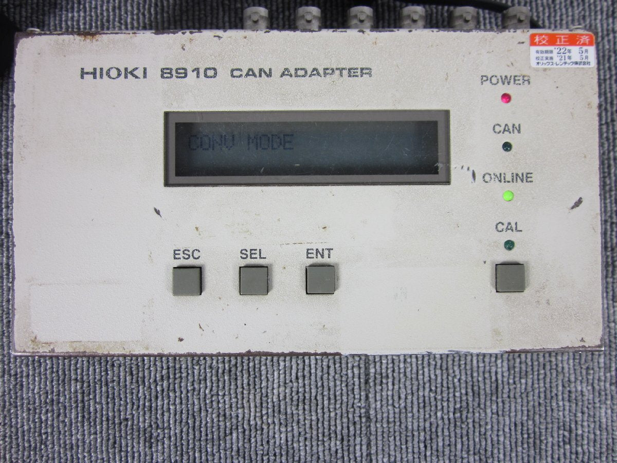 Hioki 8910 Memory Hicorder CAN Adapter 2ch 3z1828 [n1209881002]