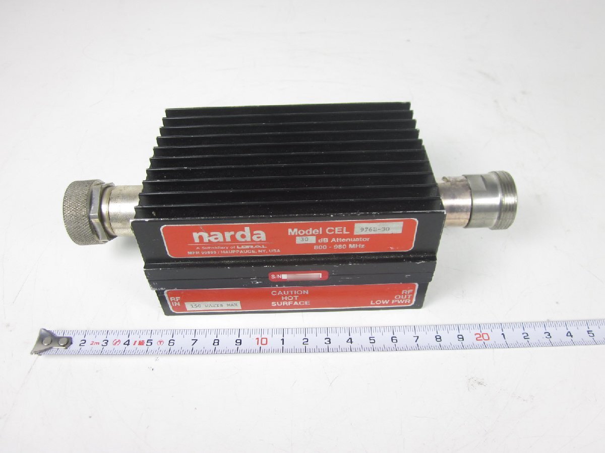 Narda CEL976B-30 Coaxial Fixed Attenuator 30dB 800M to 980MHz 150W DIN7/16 [l1209875223]