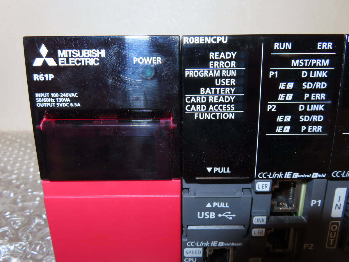 Mitsubishi Electric MELSEC iQ-R PLC R61P R08ENCPU RJ71GP21-SX RJ71GF11-T2 RDB1DL96 RX40C7 RY40NT5P [v1209928397]