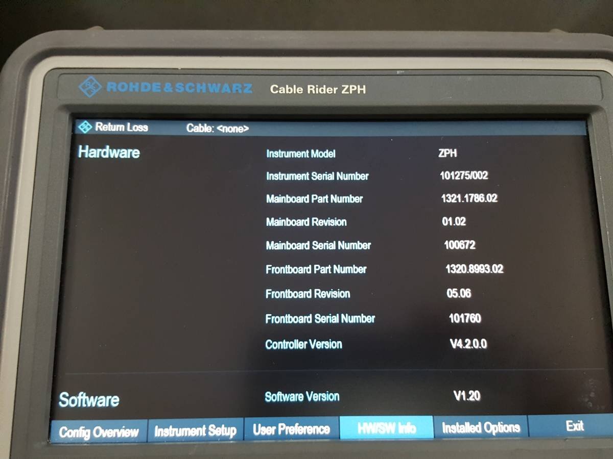 NBC R&S ZPH 4GHz Cable & Antenna Analyzer Opt. B4 ZN-Z103 FSH-Z29 Cal Kit [x1210043809]