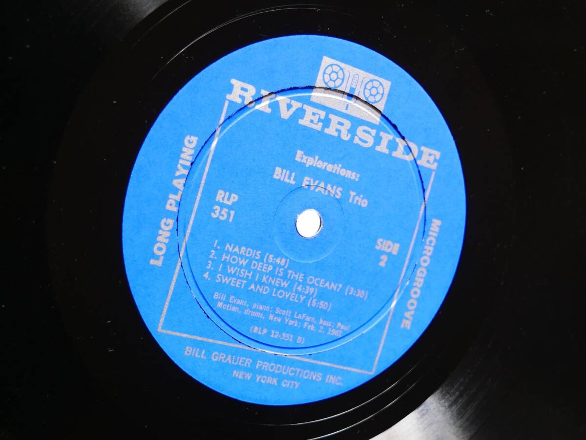 Bill Evans Explorations LP RIVERSIDE RLP 351 1961 Mono [c1210082497]