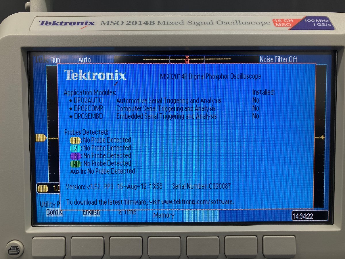 Tektronix MSO2014B Mixed Signal Oscilloscope 16CH [k1211903657]