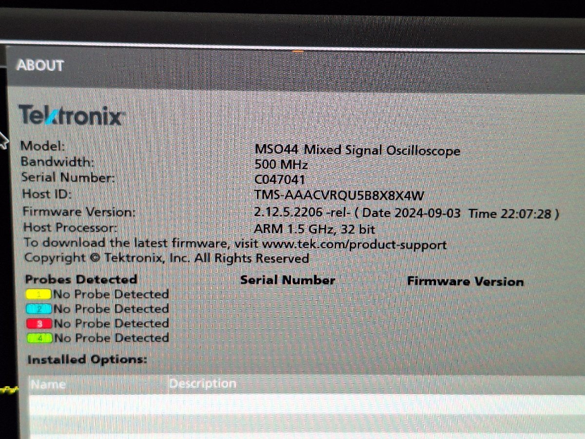 Tektronix MSO44 Mixed Signal Oscilloscope 500MHz 6.25GS/s 4CH [v1212058130]
