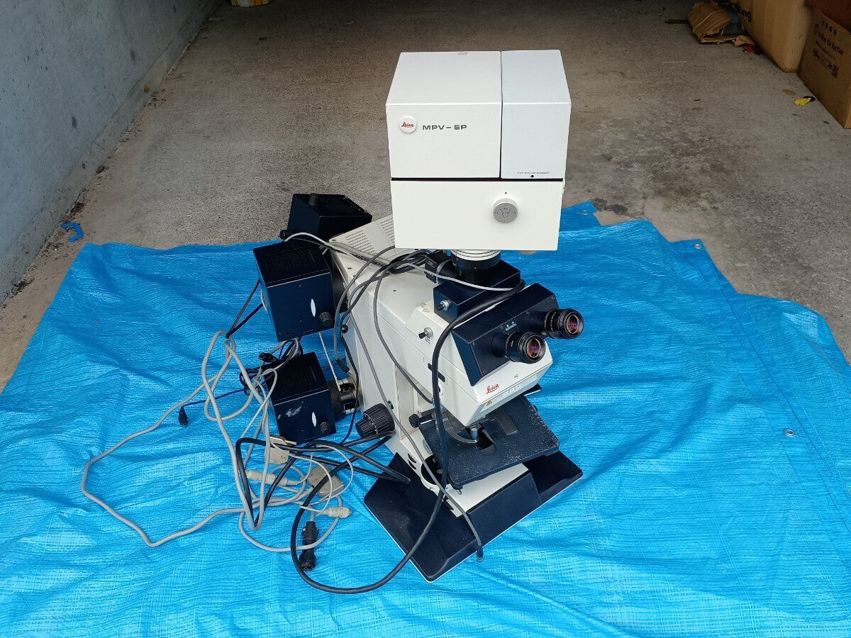 Leica Leica dmrx microscope MPV-SP spectrophotometer Mikroskople & systeme GmbH Wetzlar Type 020-525.705 Direct pickup Junk [f1212082373]