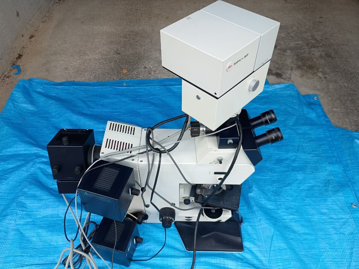 Leica Leica dmrx microscope MPV-SP spectrophotometer Mikroskople & systeme GmbH Wetzlar Type 020-525.705 Direct pickup Junk [f1212082373]