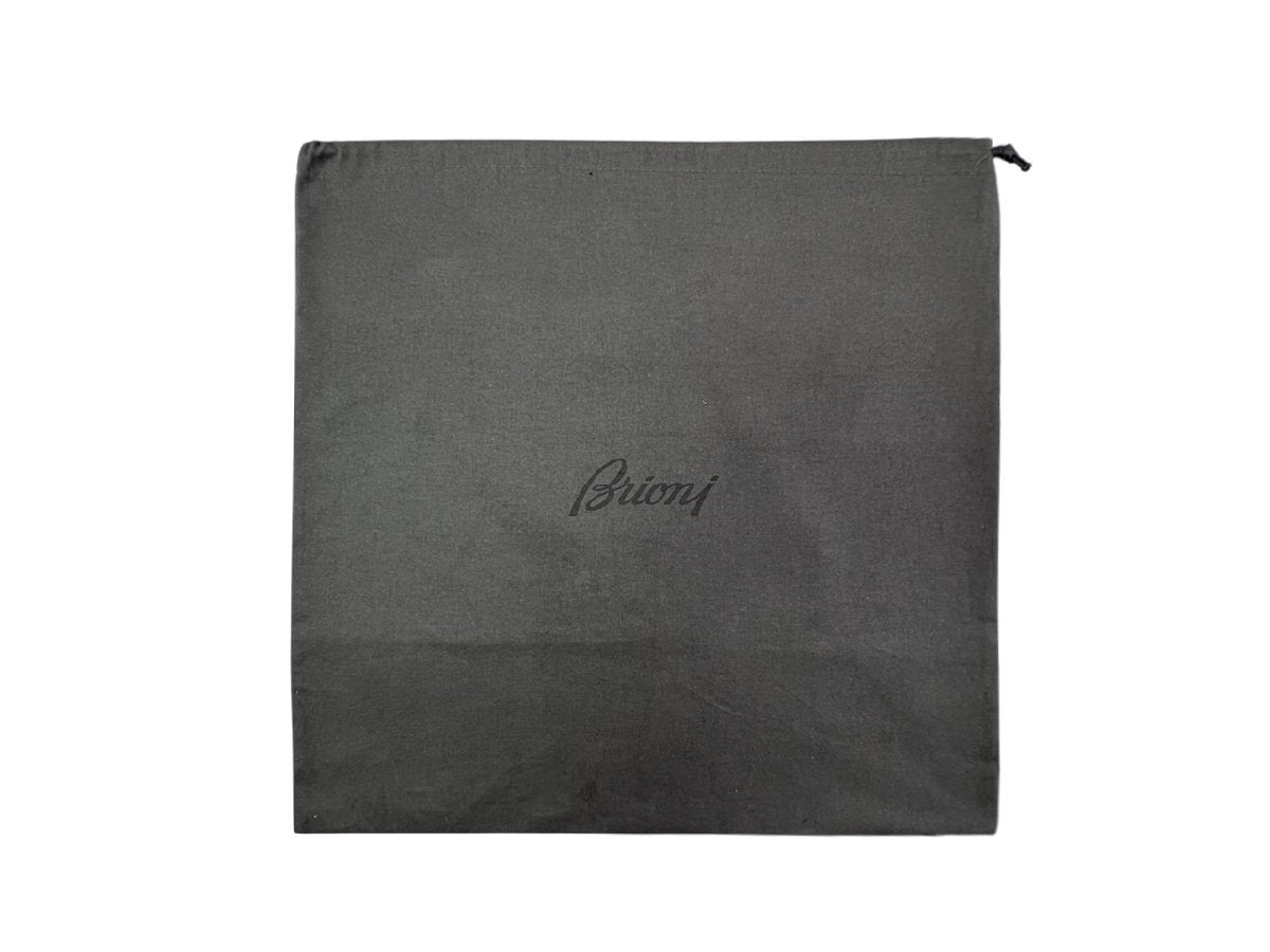 Brioni L647 Document Case A4 Leather Clutch Bag Made in Italy Black [q1212326901]