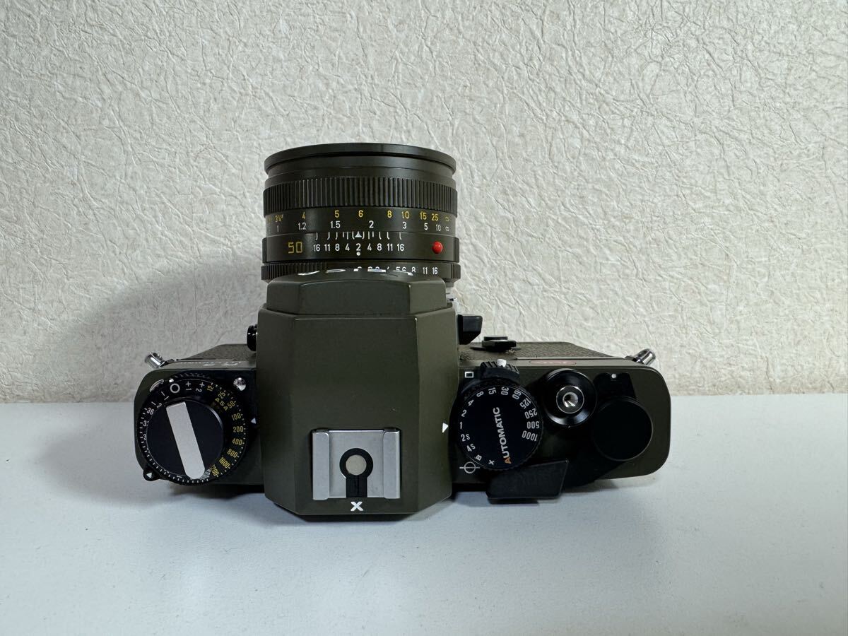 Leica R3 SAFARI Model Camera with SUMMICRON-R 50mm F2 Lens Olive Color [b1212524175]