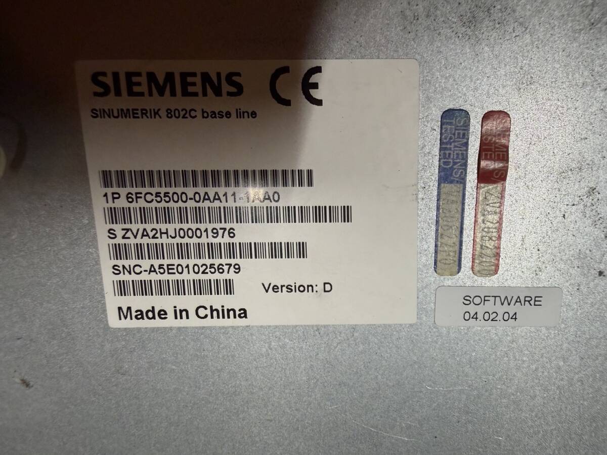 SIEMENS 6FC5500-0AA11-1AA0 Sinumerik 802C Operator [p1212527398]