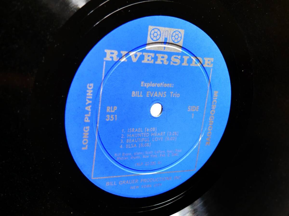 Bill Evans Explorations LP RIVERSIDE RLP 351 US 1961 Mono [1212624193]