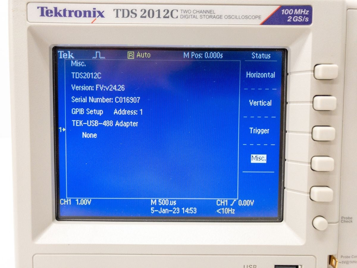 Tektronix TDS2012C Oscilloscope DC-100MHz 2ch [l1212714542]
