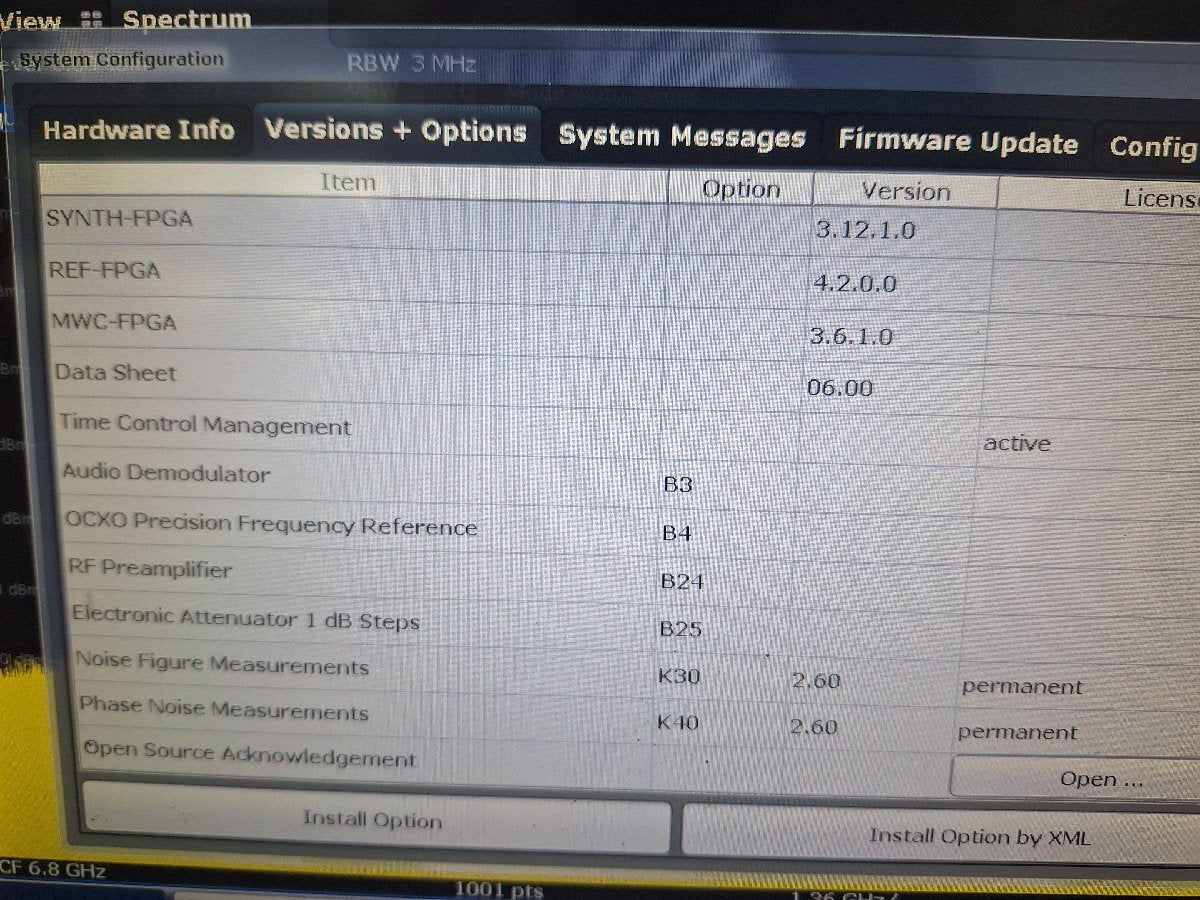 NBC FSW13 Signal & Spectrum Analyzer 2Hz to 13.6GHz Opt.B3 B4 B24 B25 K30 K40 [h1213028466]