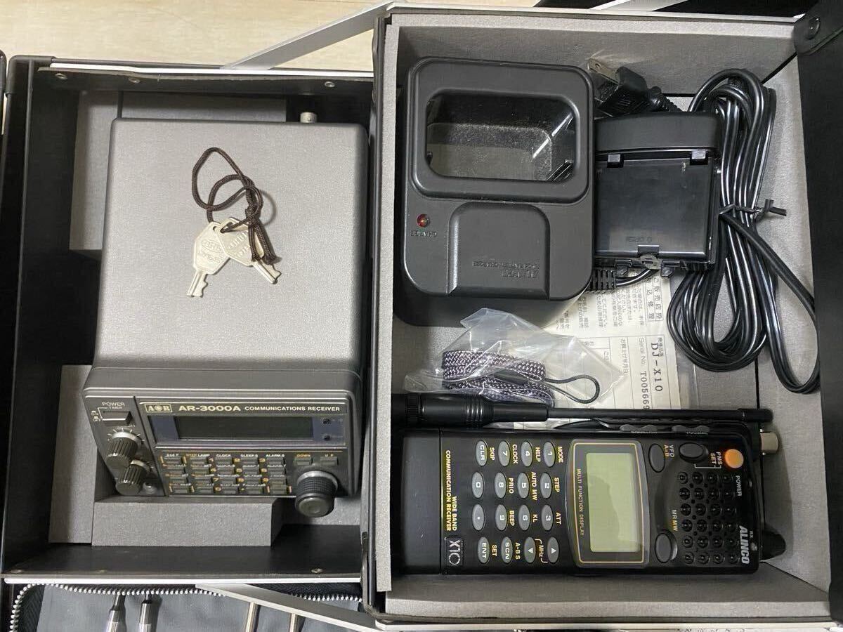 AOR AR-3000A Wideband Receiver, ALINCO DJ-X10 Antenna Analyzer, Tools Set with Case [j1213035159]