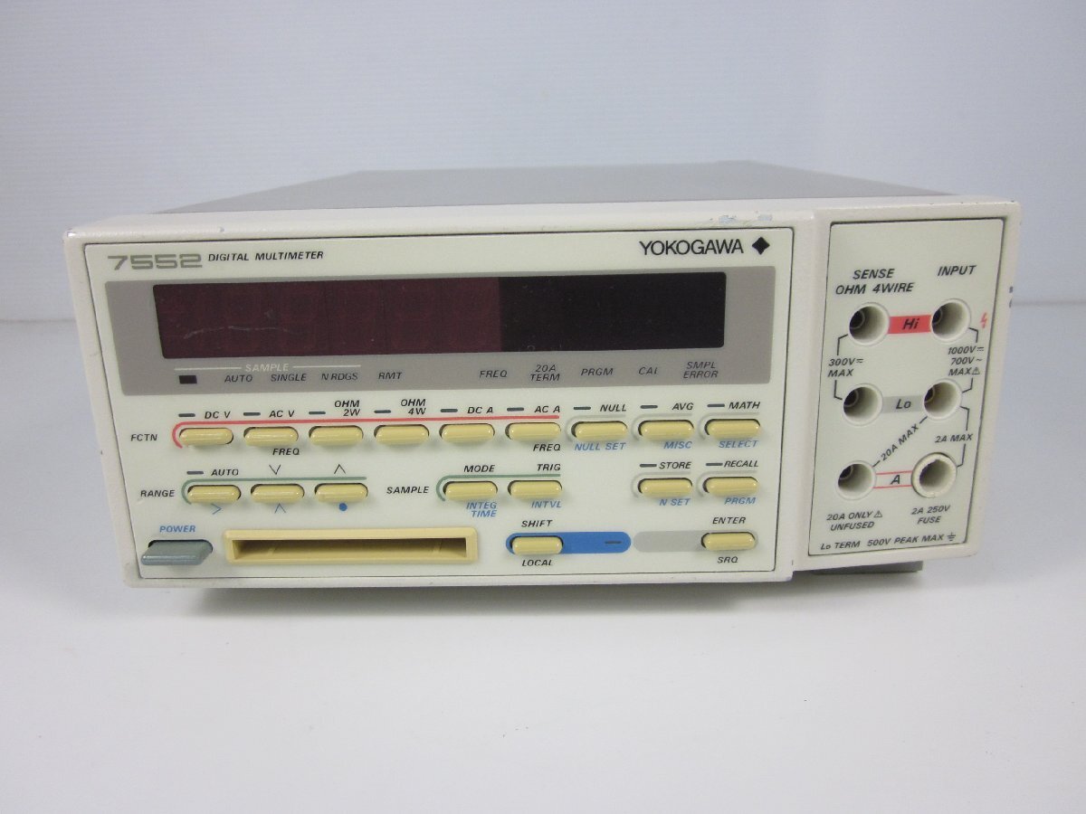 Yokogawa 7552 Digital Multimeter 5.5 Digits 4-Wire Resistance Measurement [l1213441144]